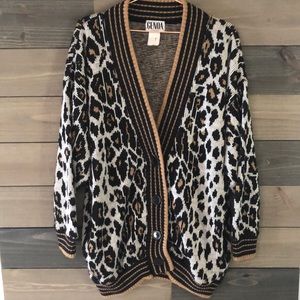 Vintage 80’s GENOA Cheetah Sweater